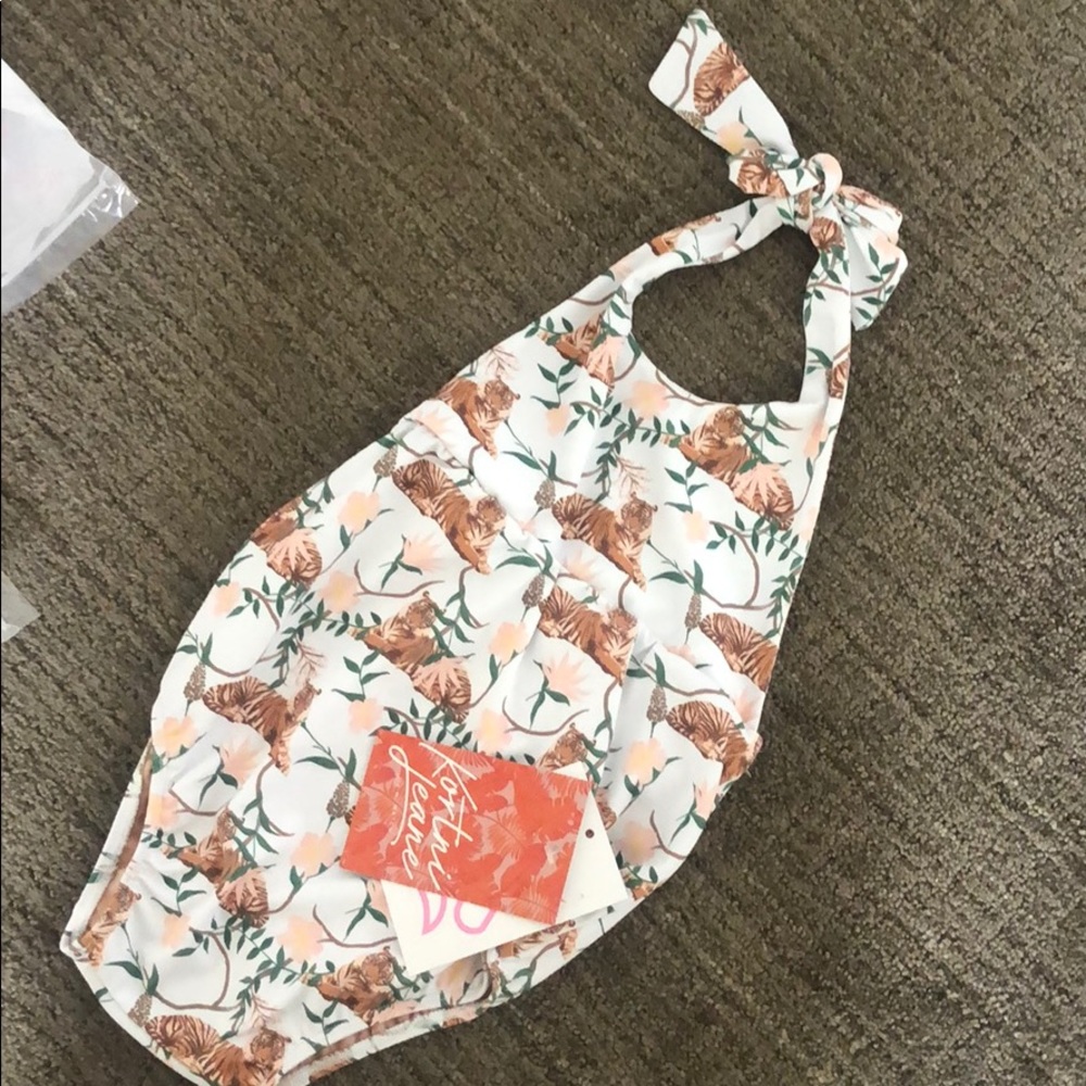NWT Kortni Jeane Tiger One Piece Swimsuit 4T